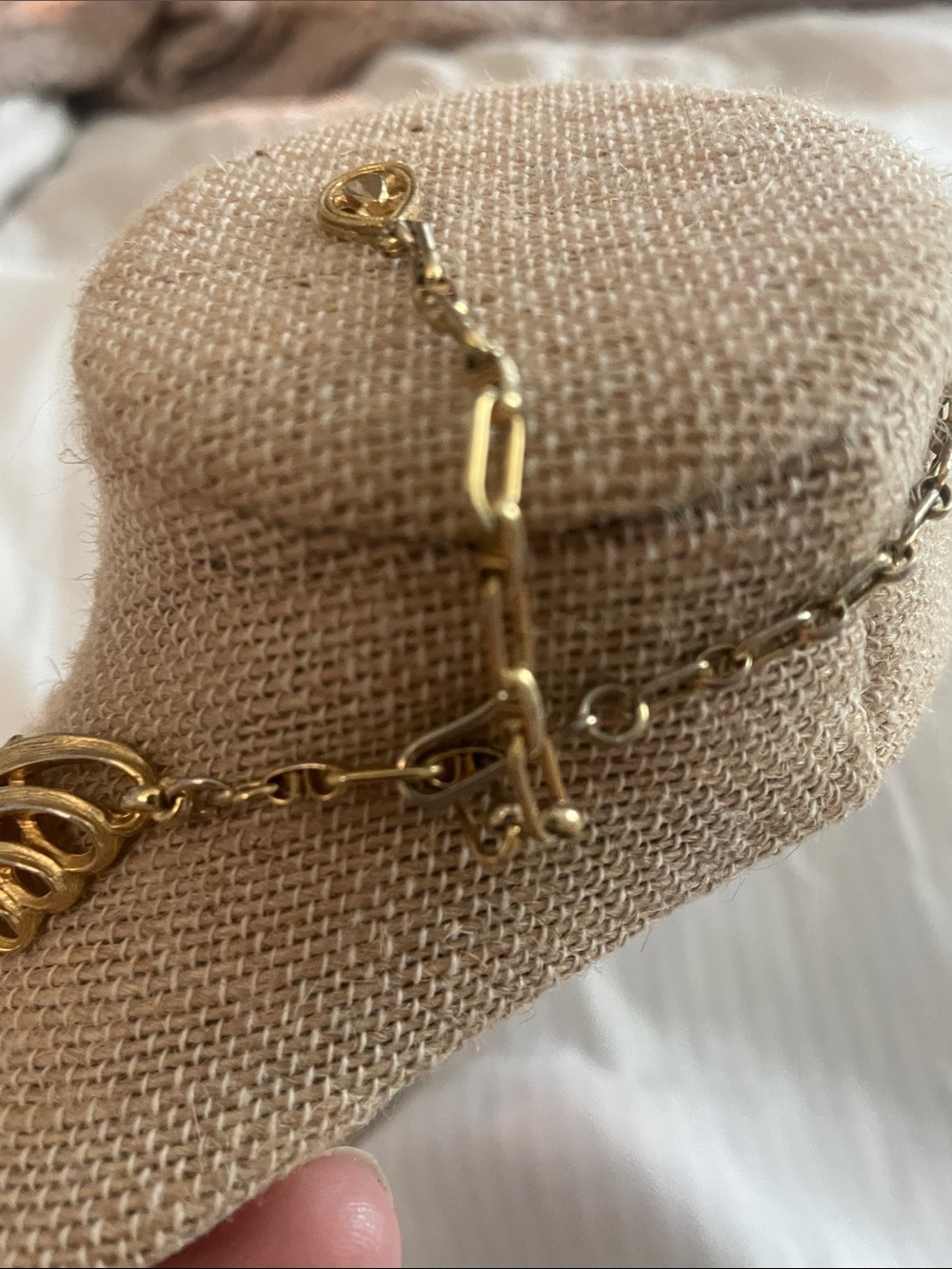 Trifari Gold Multi-Strand Beaded Statement Necklace - Women Jewelry - Picture 4 of 5